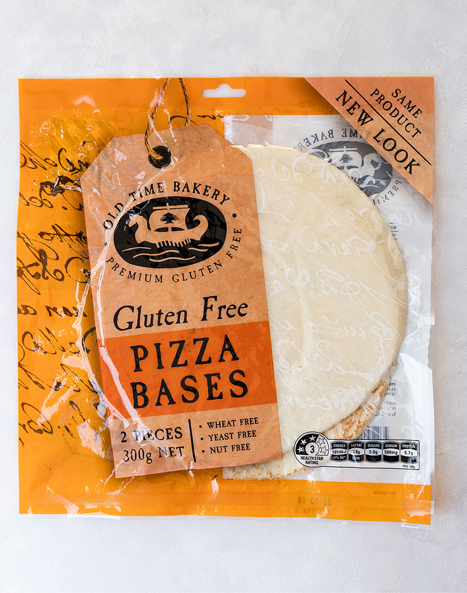 Pizza Bases Gluten Free Old Time Bakery (6x2 bases,8 inch,300g)