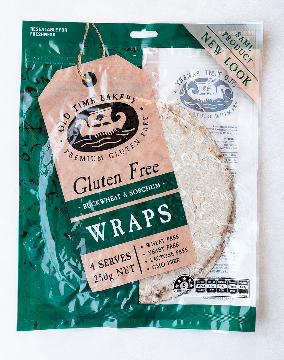 Buckwheat Wraps Gluten Free Old Time Bakery (6x 4pcs,250g)